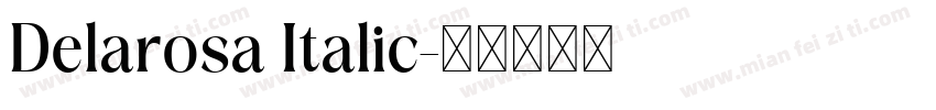 Delarosa Italic字体转换